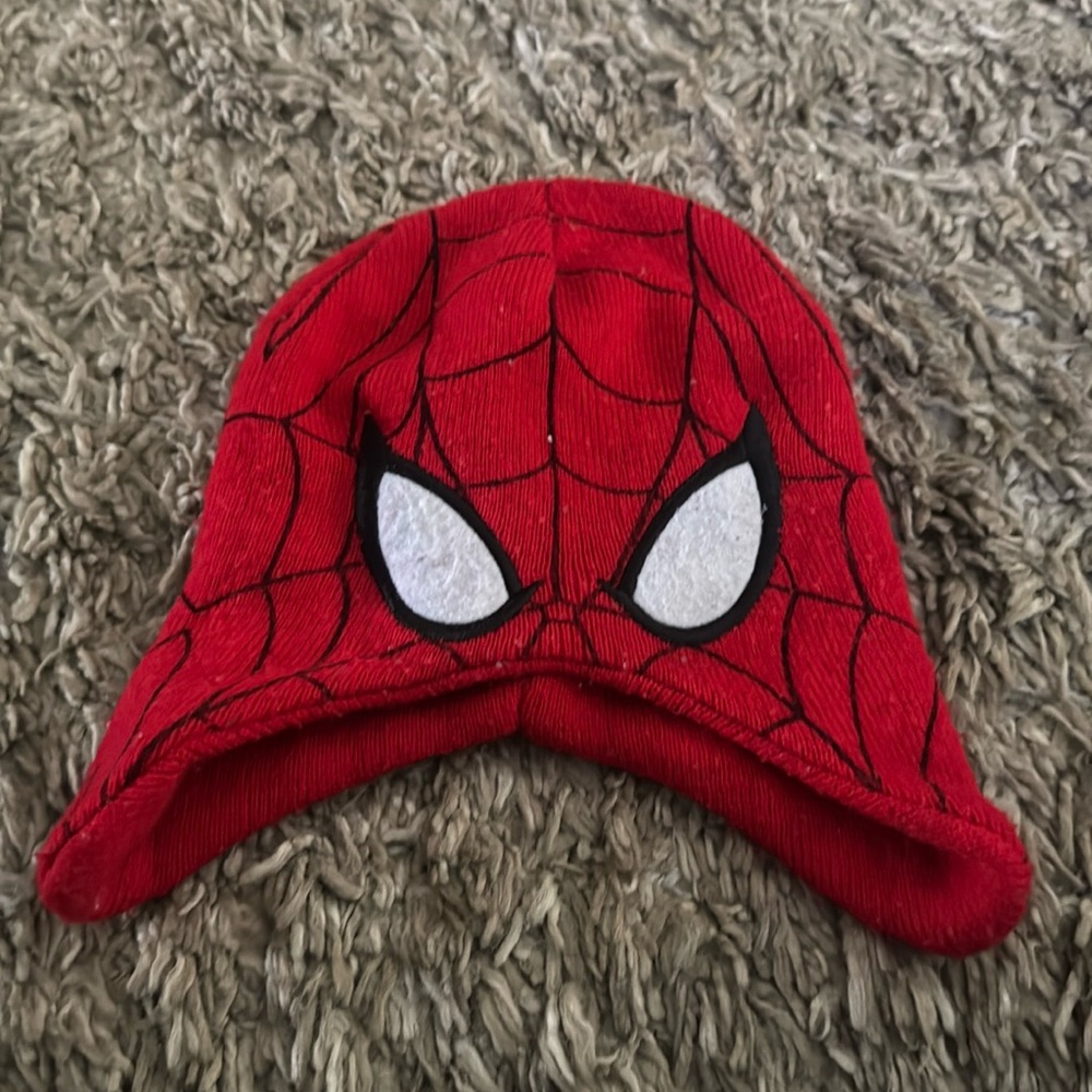 Spiderman hat used one size fits most